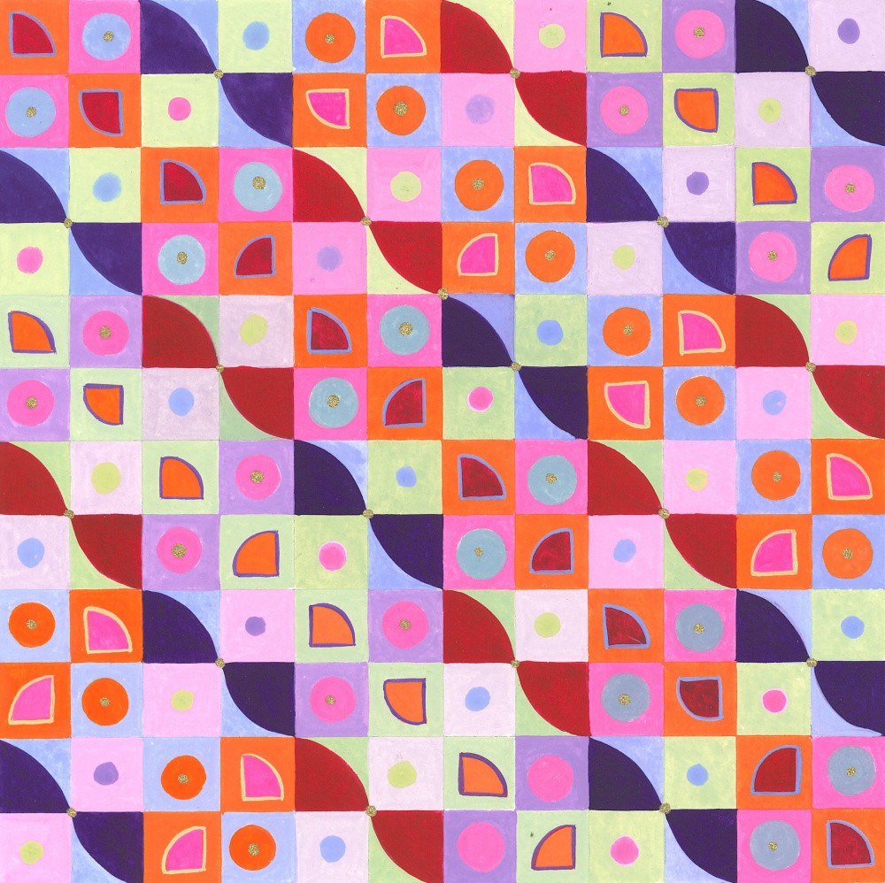 Diagonal Tile Pattern Art Print by Isabelle Brent – Fy!