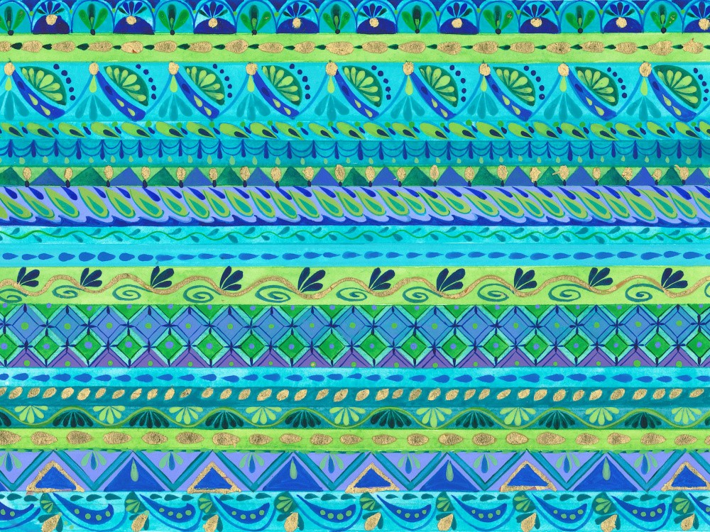 Peacock Stripes