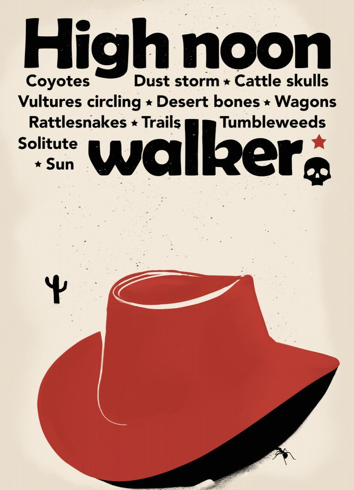 Western cowboy hat print