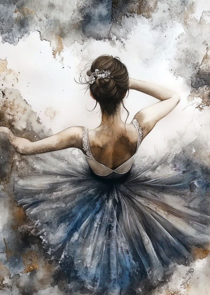 Ballet Dancer Watercolor Art (1)