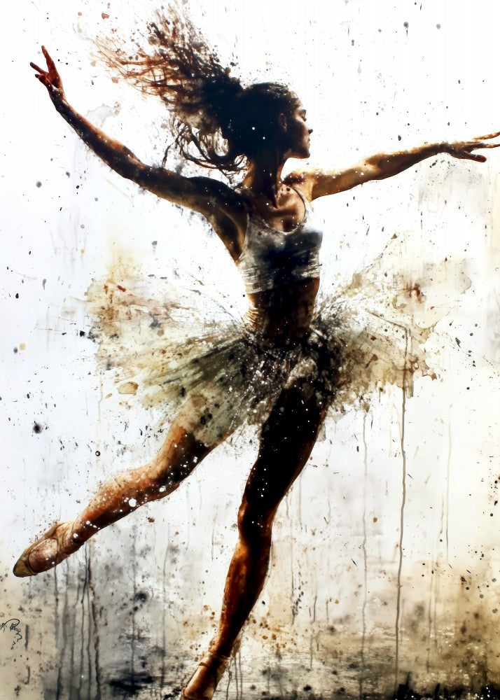 Ballet Dancer Watercolor Art (4)