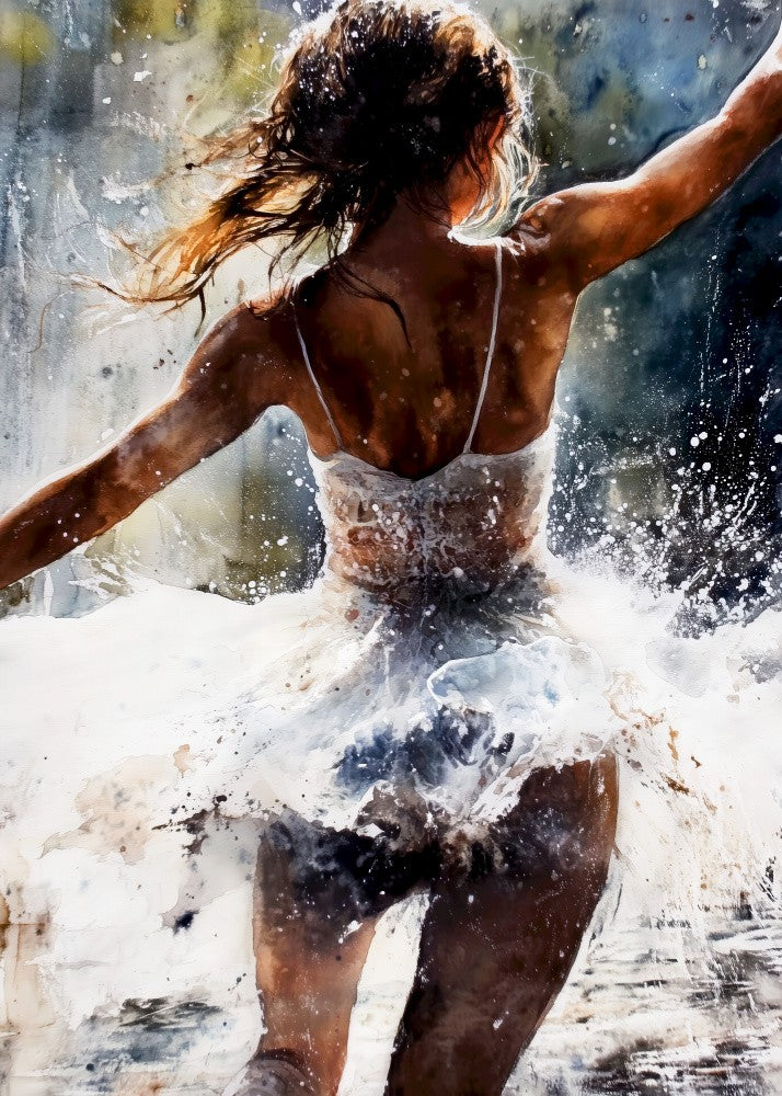 Ballet Dancer Watercolor Art (3)