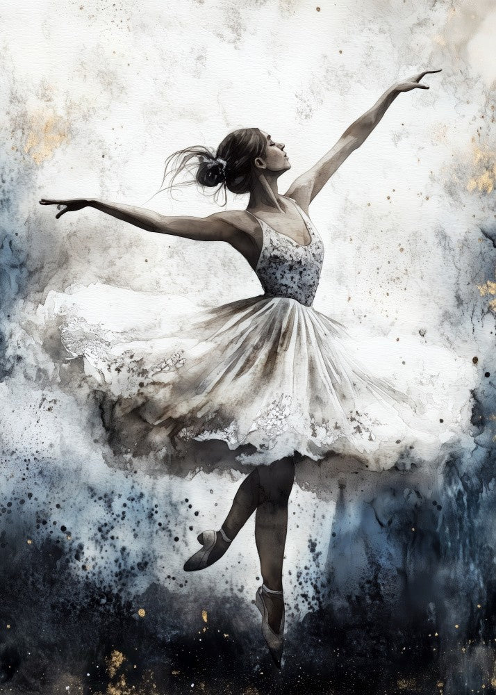 Ballet Dancer Watercolor Art (6)