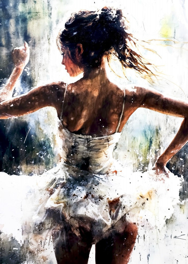 Ballet Dancer Watercolor Art (7)