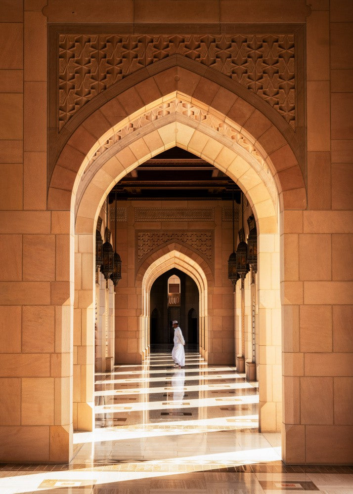 Morning at the Sultan Qaboos Grand Mosque