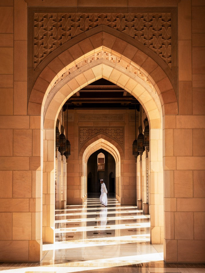 Morning at the Sultan Qaboos Grand Mosque