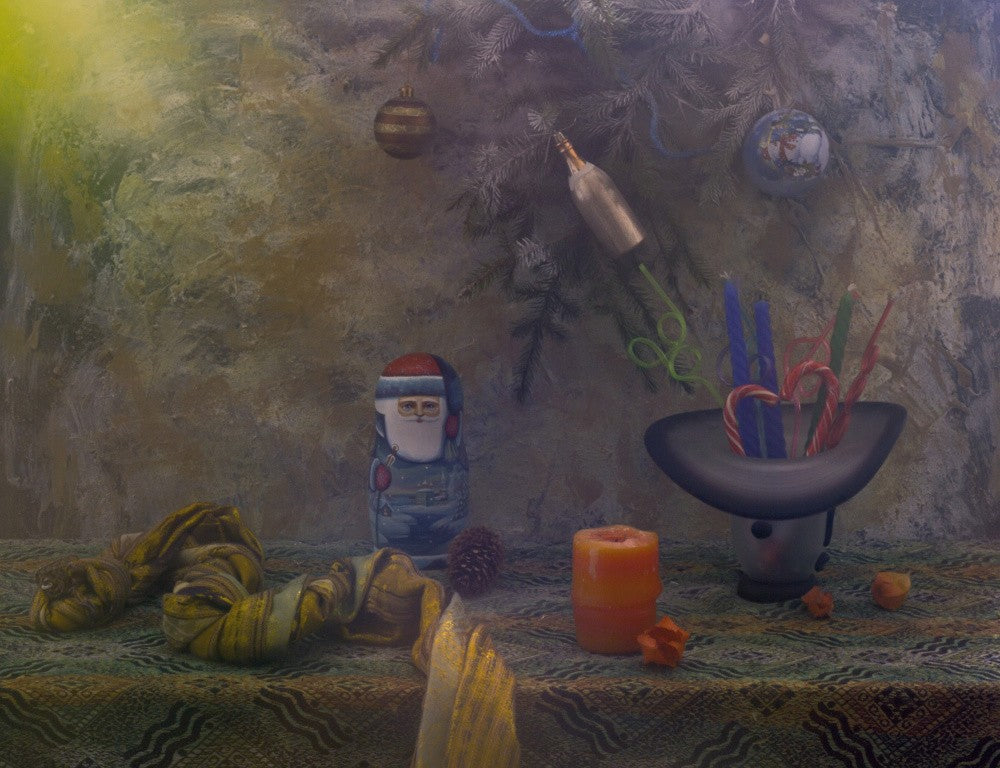 Still life with old New Year`s mood