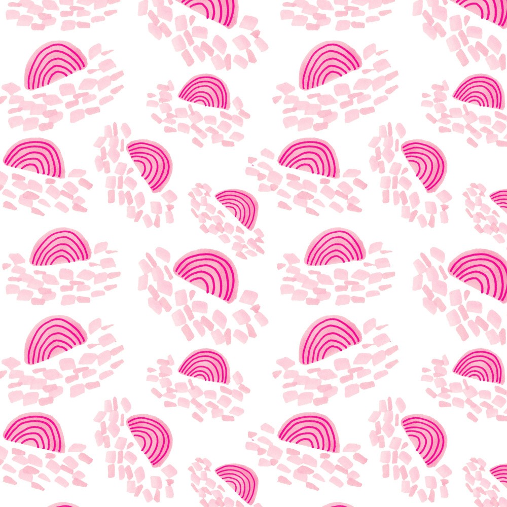 Pink Confetti Rainbow