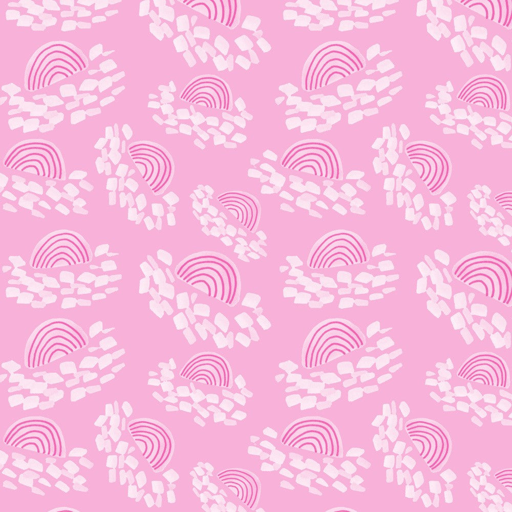 Pink On Pink Confetti Rainbow