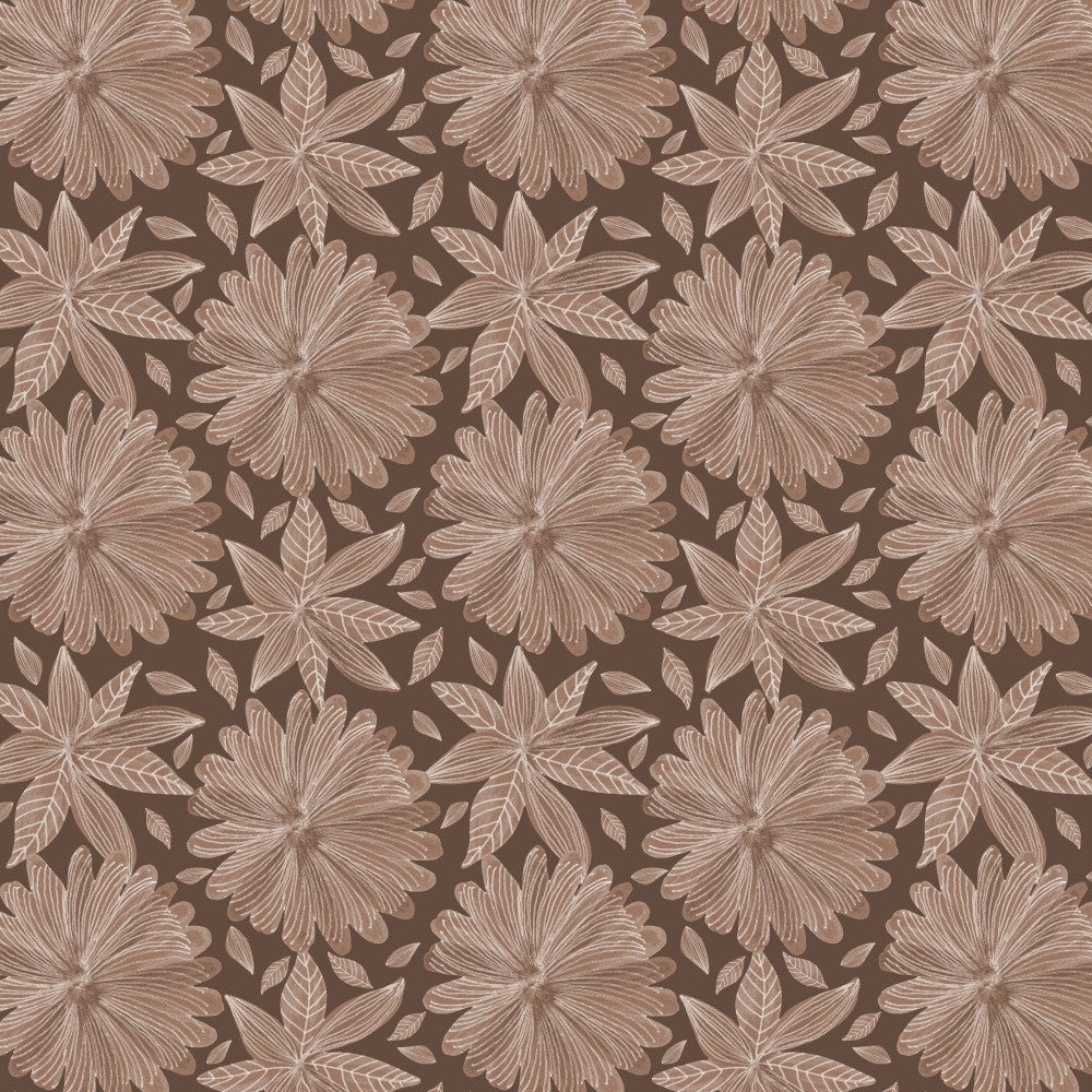 Blooming Florals Mocha Mousse