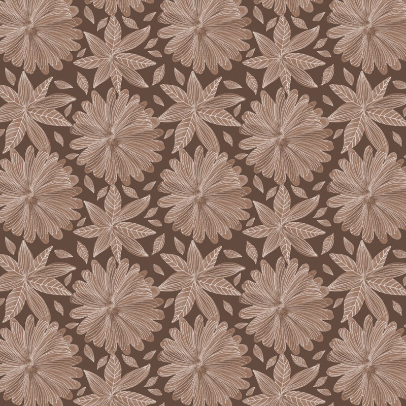 Blooming Florals Mocha Mousse