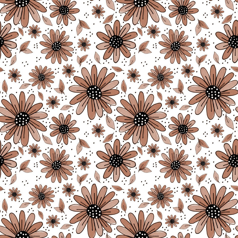 Cute Daisies Mocha Mousse