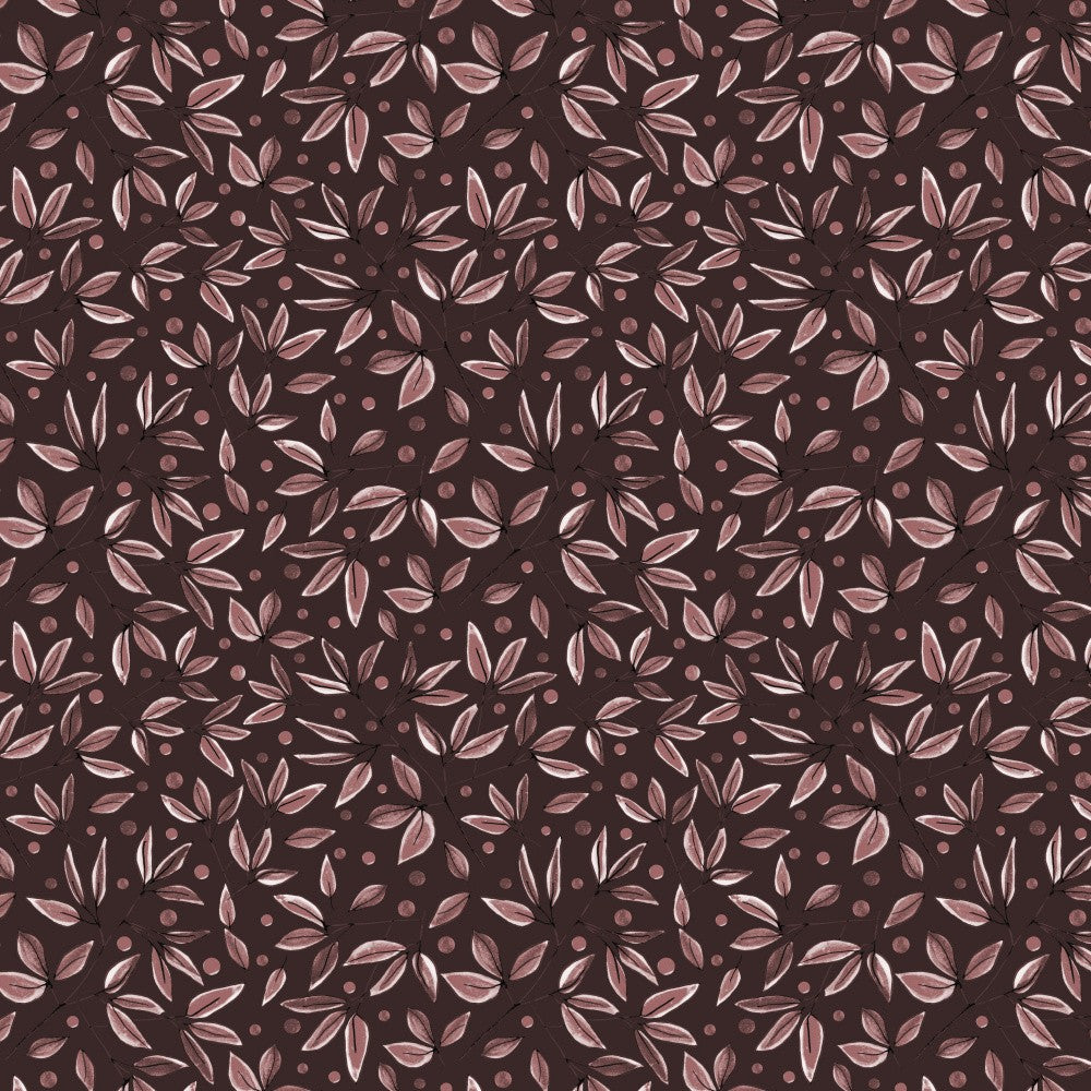 Floral Branches Mocha Mousse