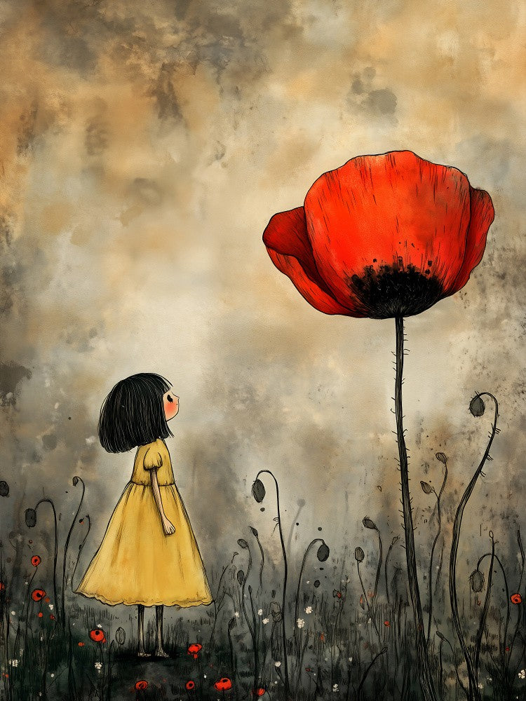 Das Mädchen und der Mohn
