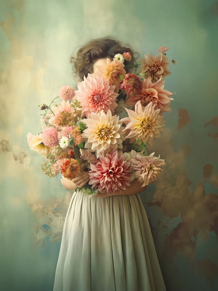 Dahlia in Vintage Green