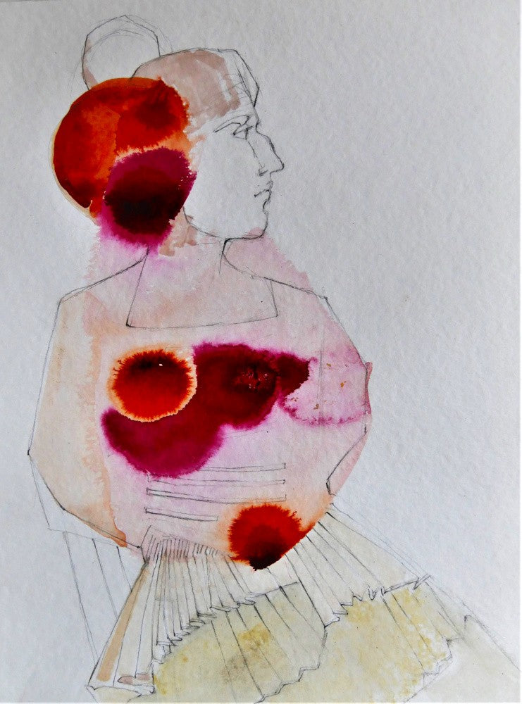 Girl in Orange and Magenta