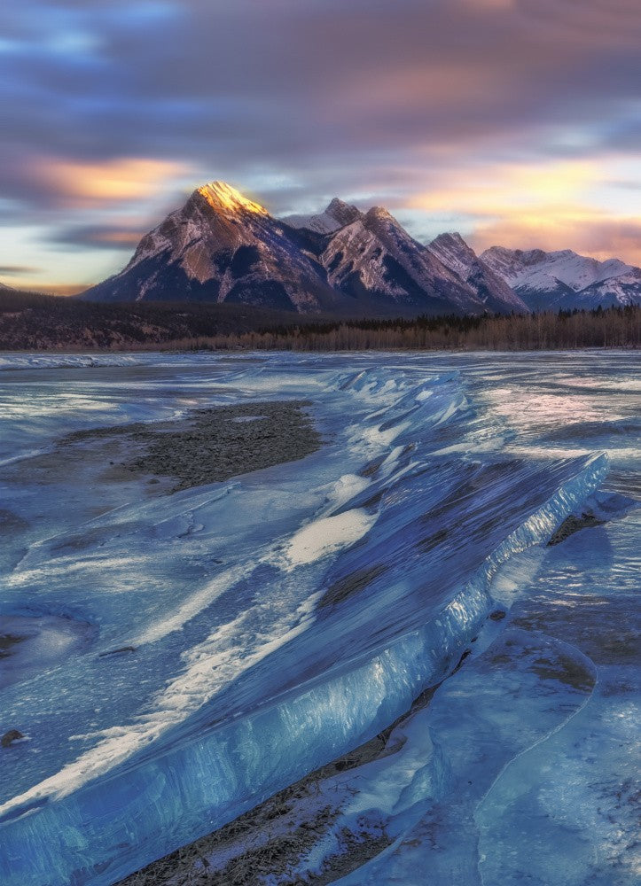 Winter in the Abraham Lake, Canada