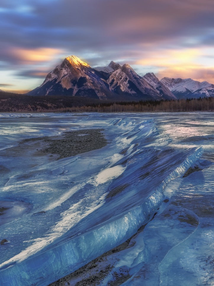 Winter in the Abraham Lake, Canada