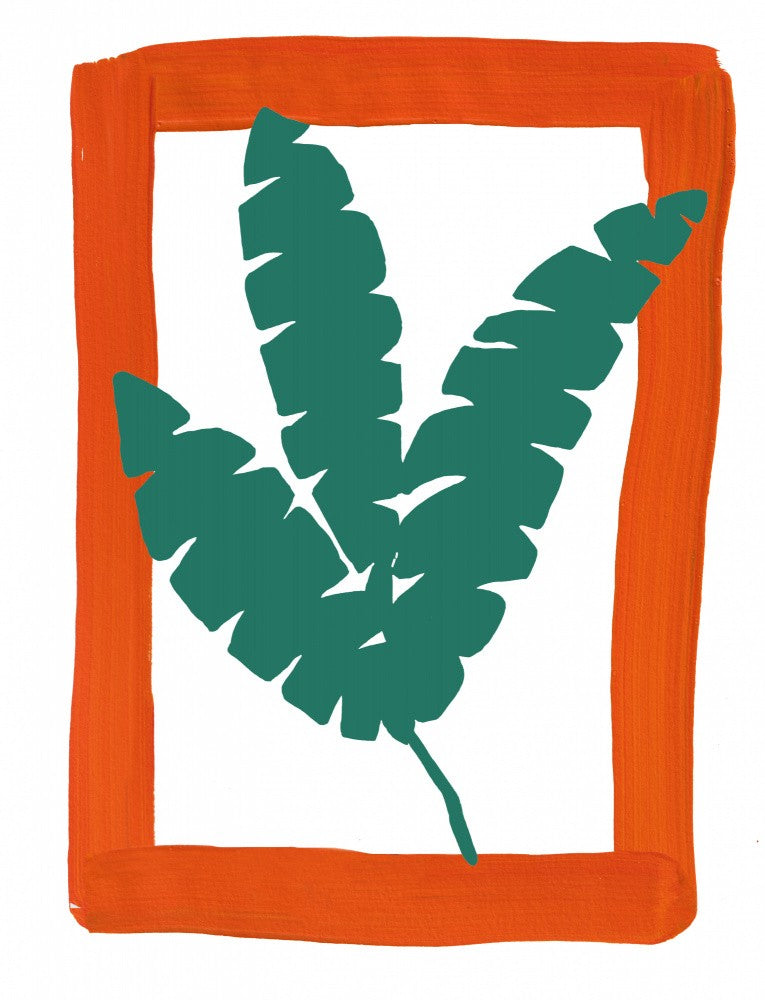 Botanisch in Orange Eins
