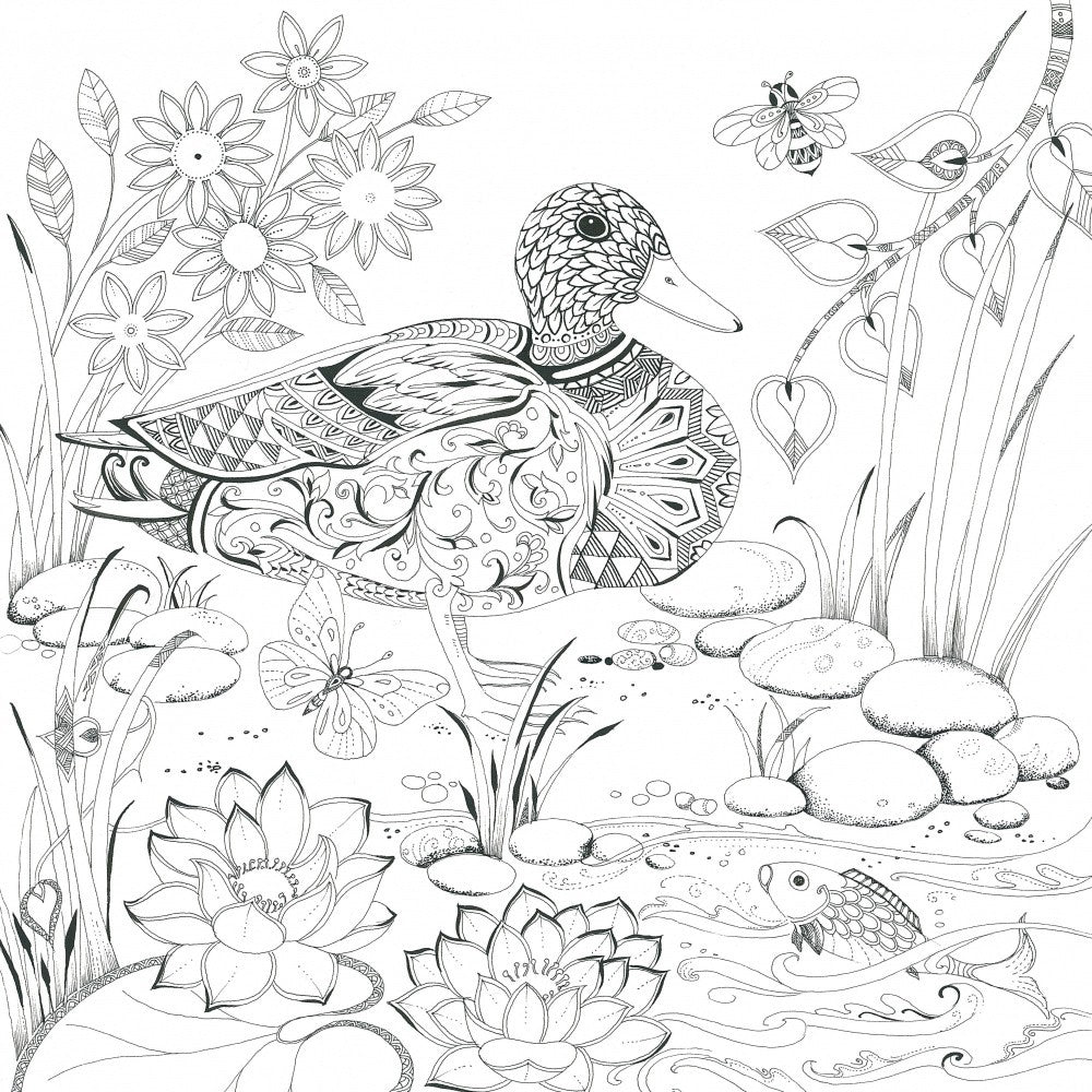Pond Whimsy Scene