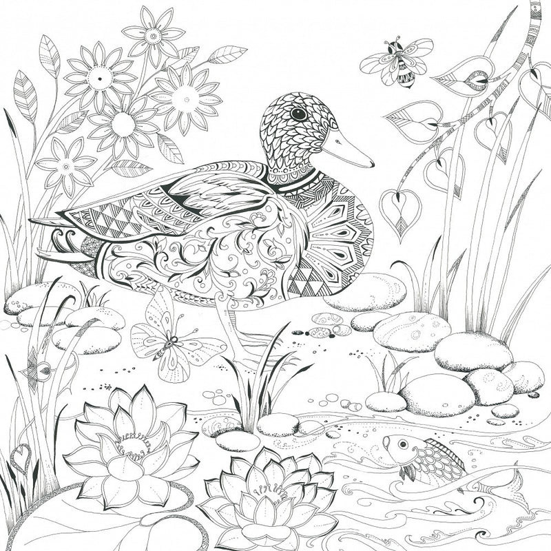 Pond Whimsy Scene