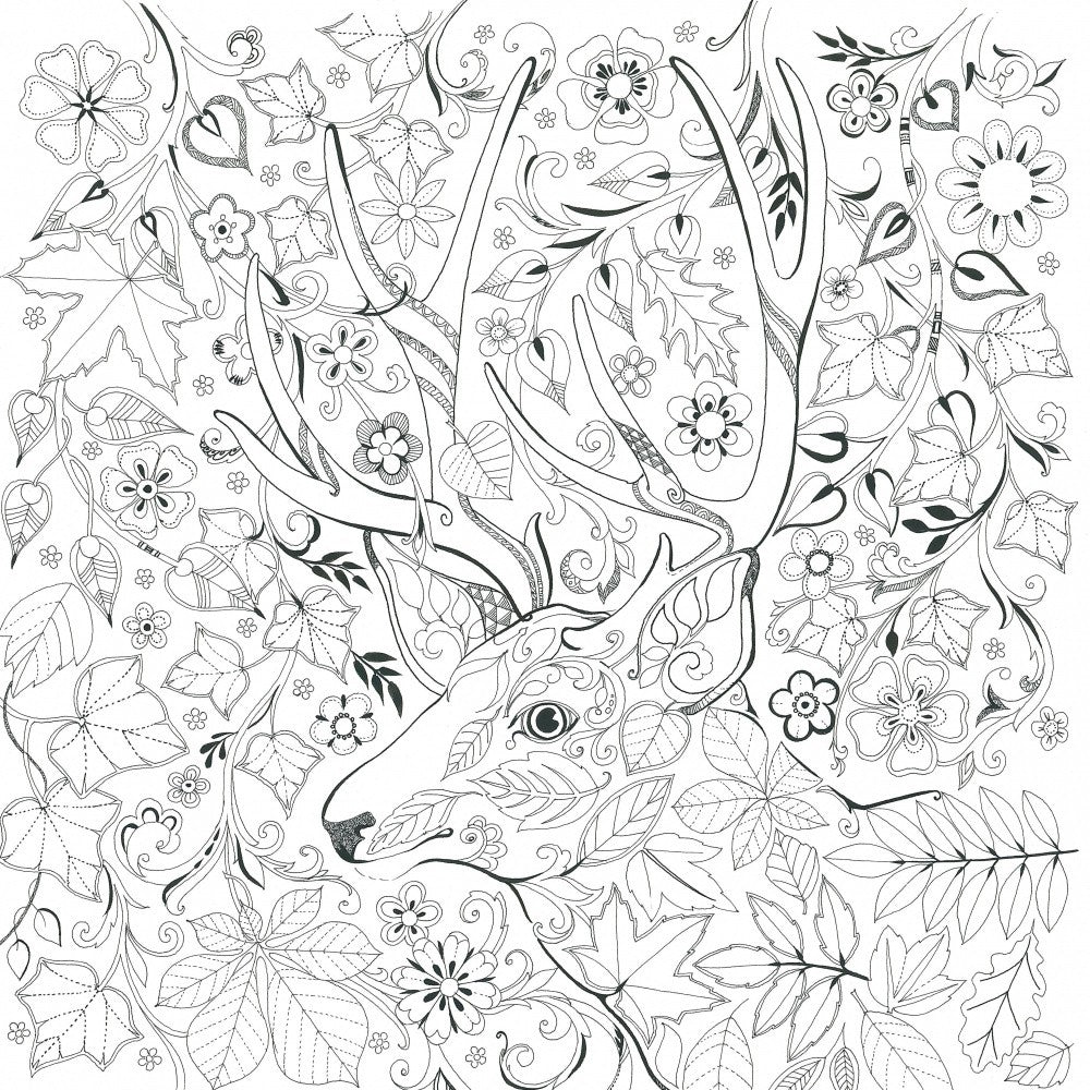 Floral Stag Harmony
