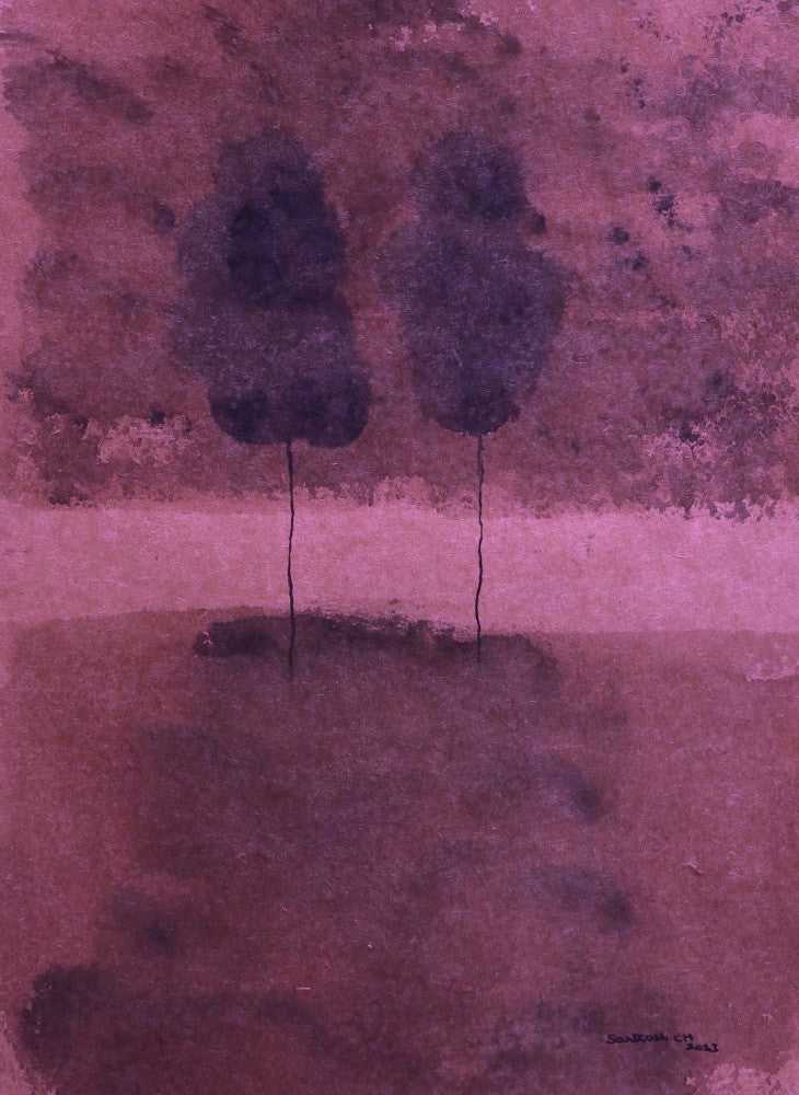 Twin Trees Twilight