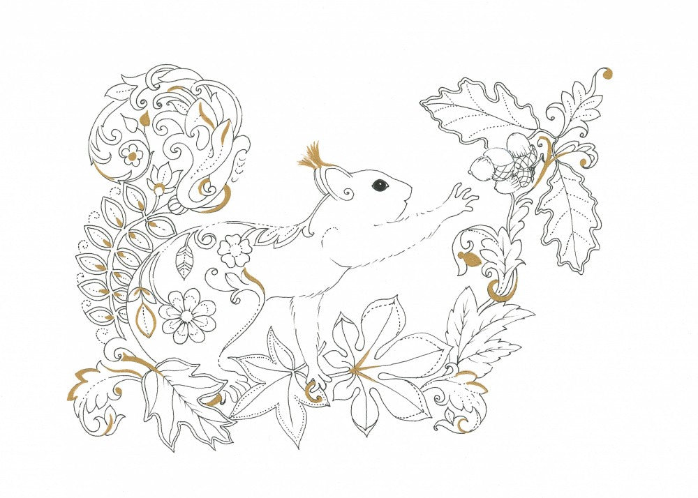 Floral Squirrel Dance