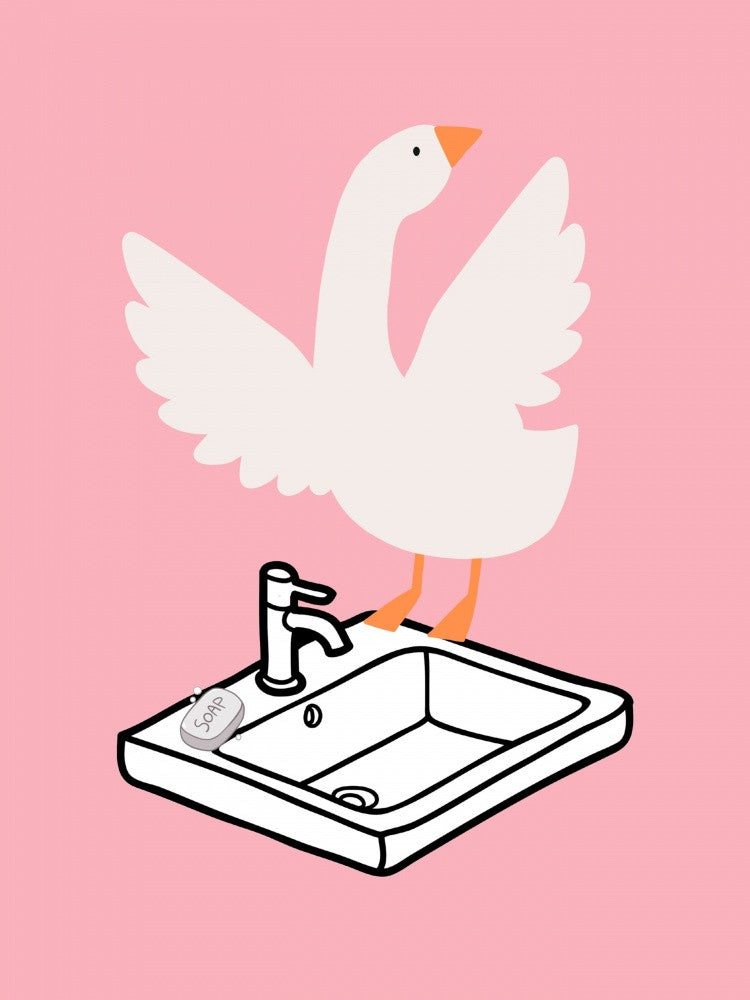 Silly Goose - Waschbeckenkunst Pink