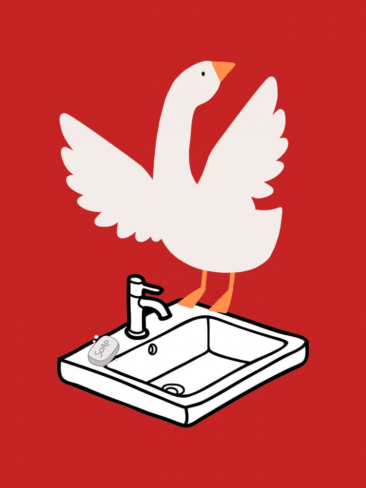 Silly Goose - Sink Art Red