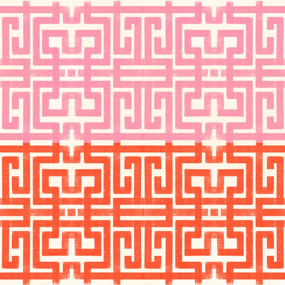 Pink Red Greco Maze