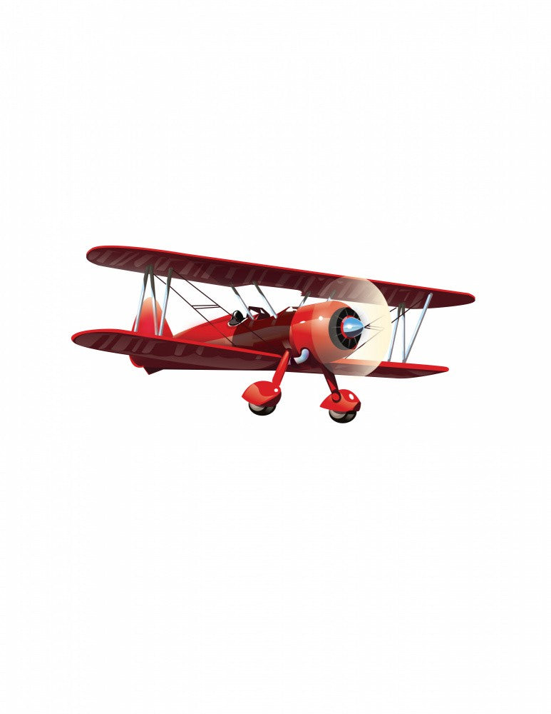 Red Bi-Plane