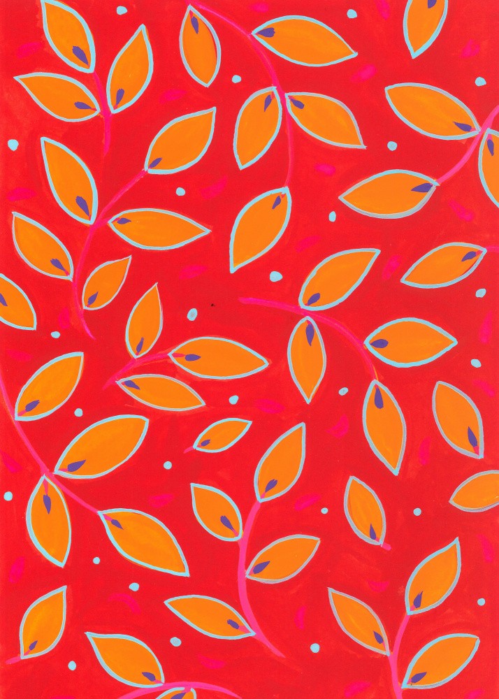 Orange Leaf Pattern