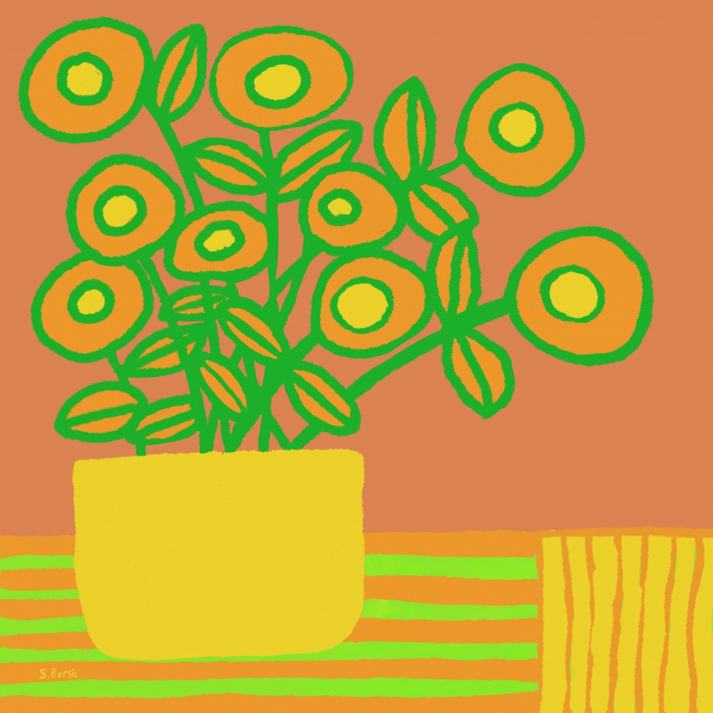 Flowers on table