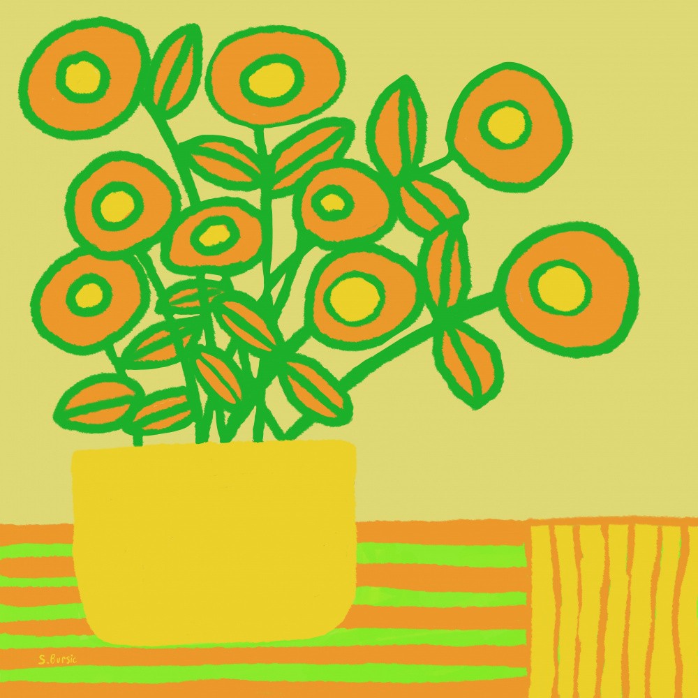 Flowers on table