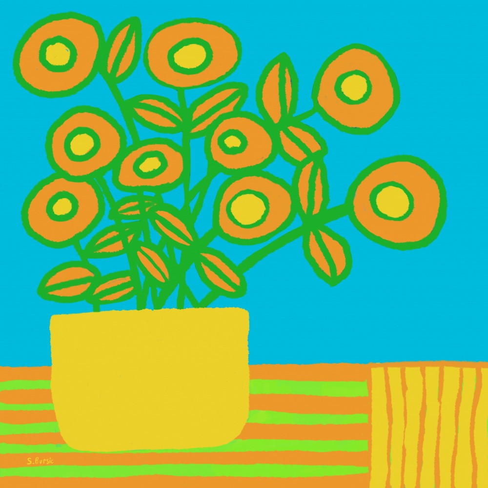 Flowers on table