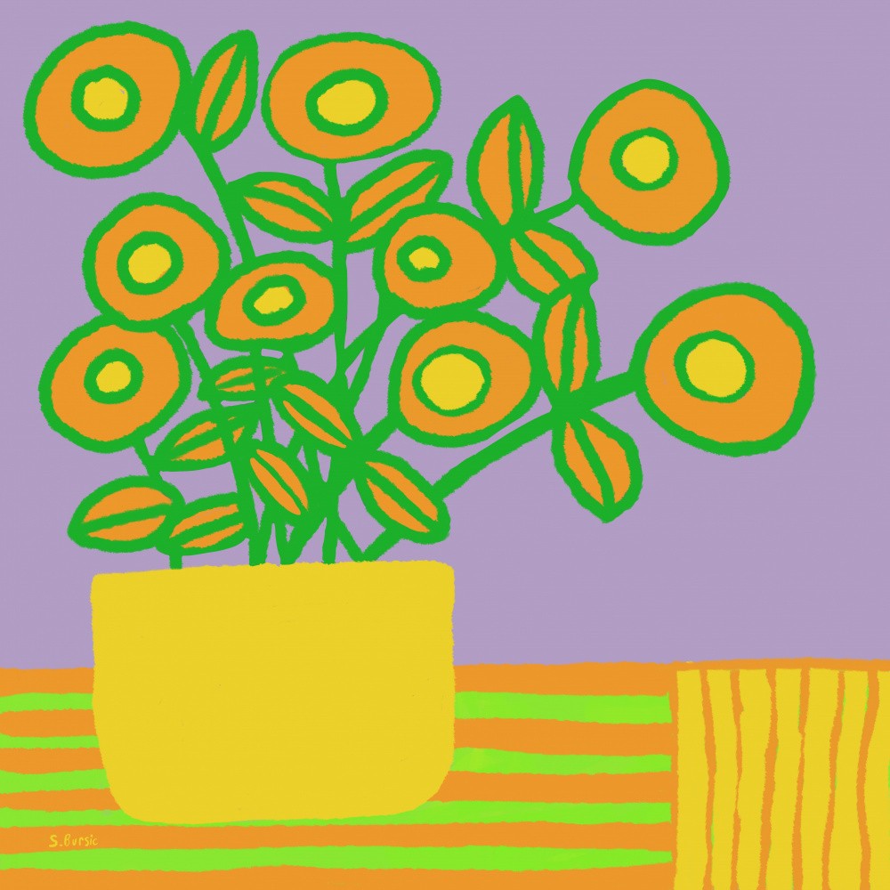 Flowers on table