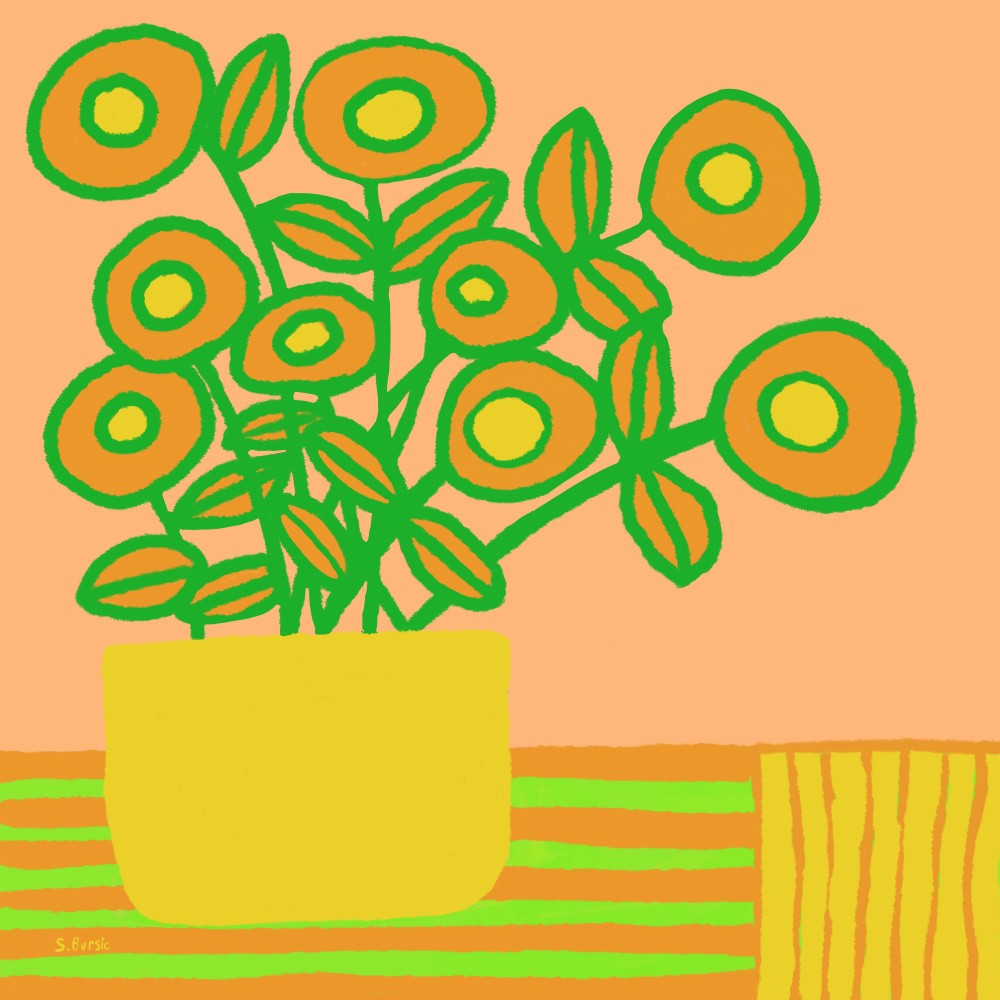 Flowers on table