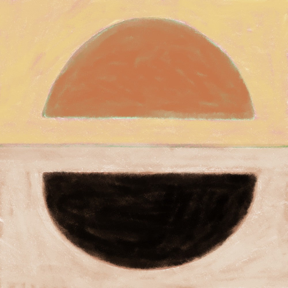 Abstract half circles