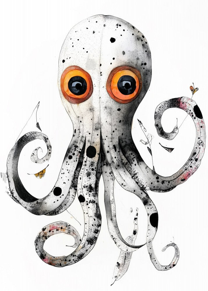 White Octopus sea life