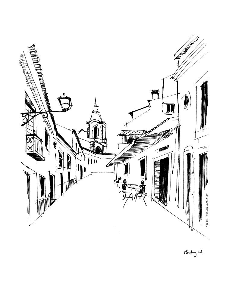Waking Up In Portugal, Travel Sketch