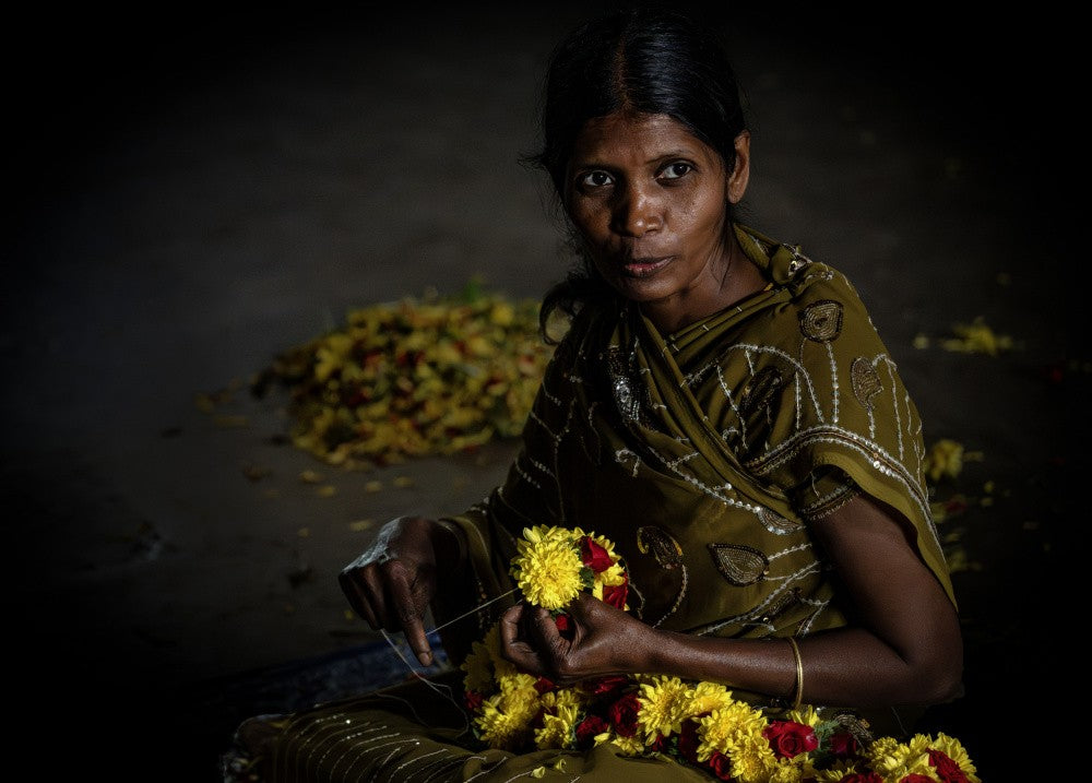 Stringing Flowers