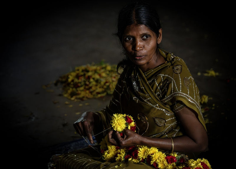 Stringing Flowers