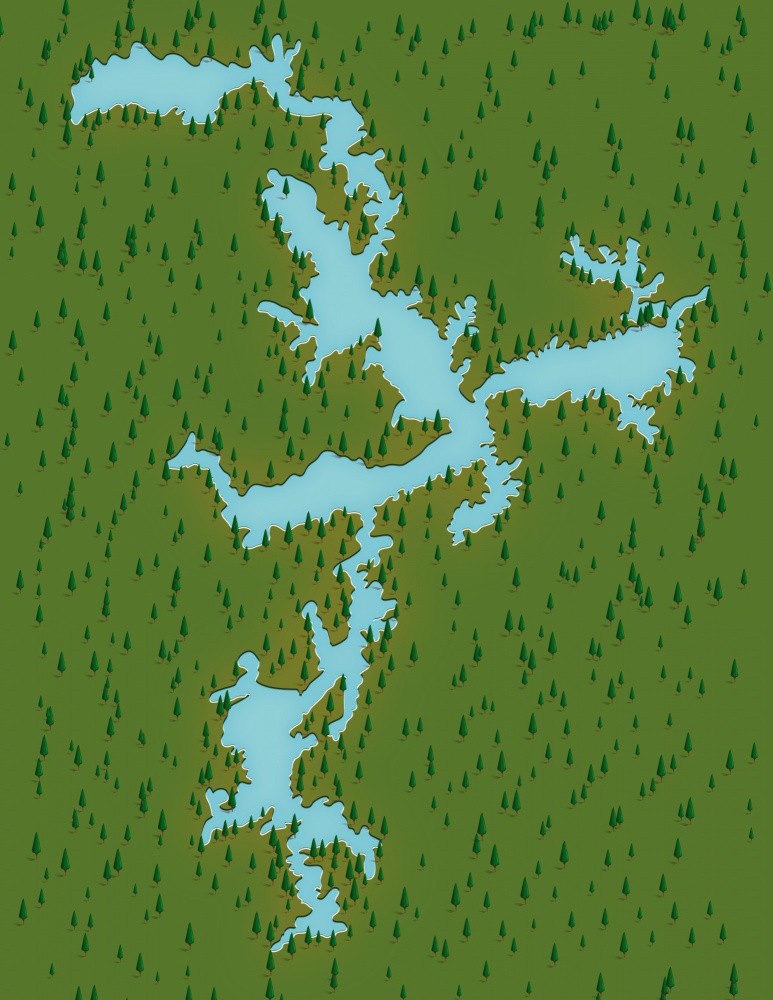 lake Eufaula Oklahoma Map