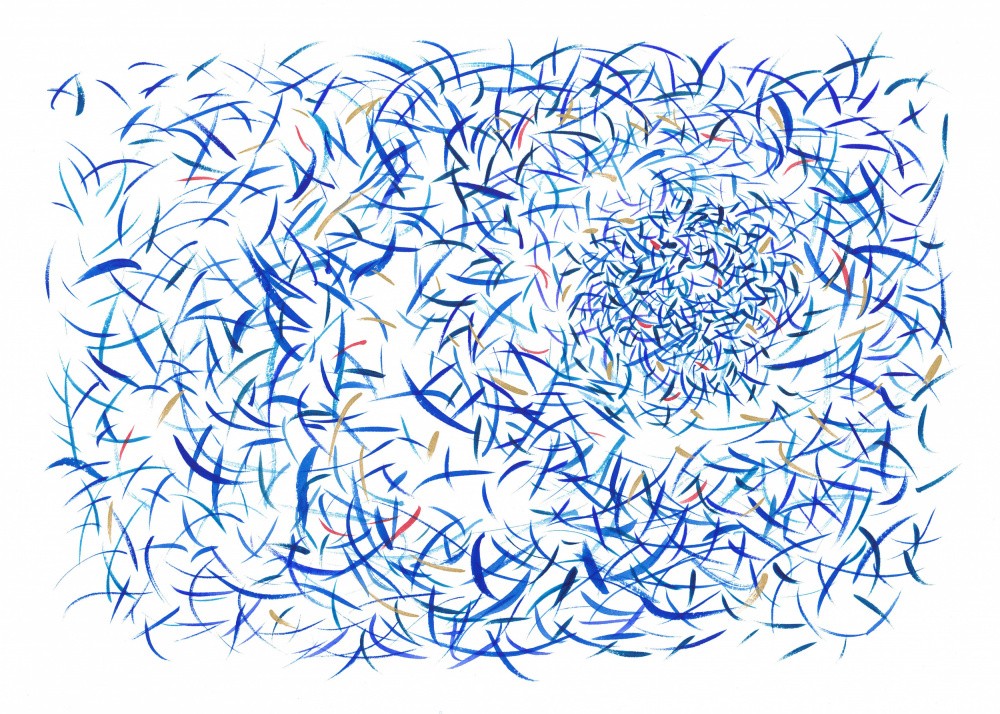 Swirling Blue Whirl