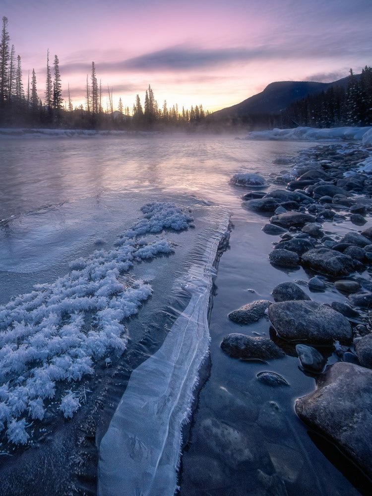 Winter morning on bow river 2