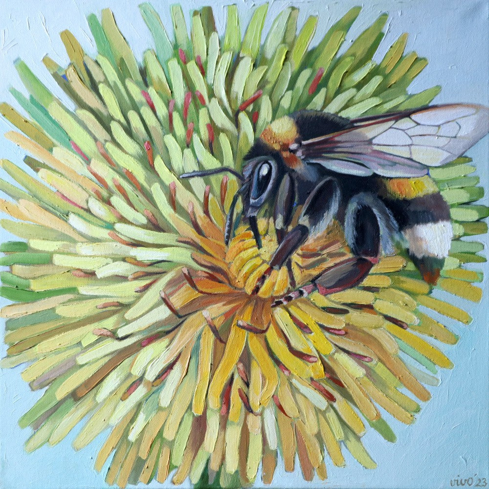 Dandelion With Bumblebee