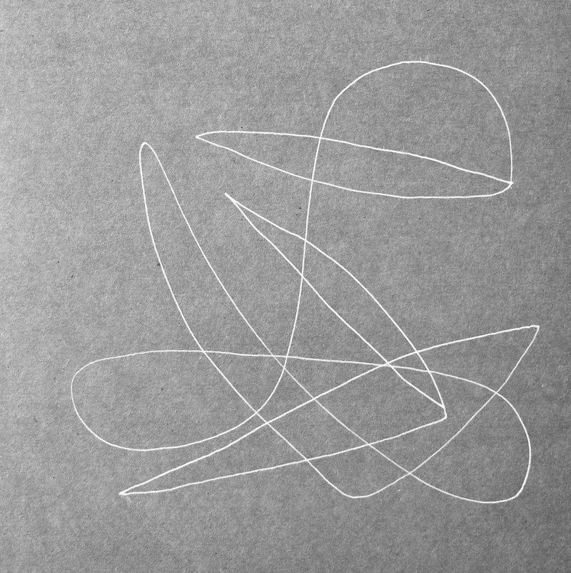 Abstract White Lines On A Gray Background