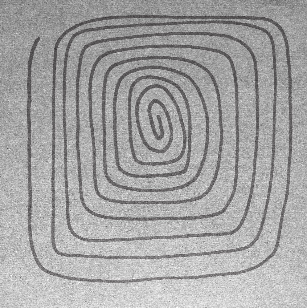 Spiral Pattern Drawn In Continuous Loops