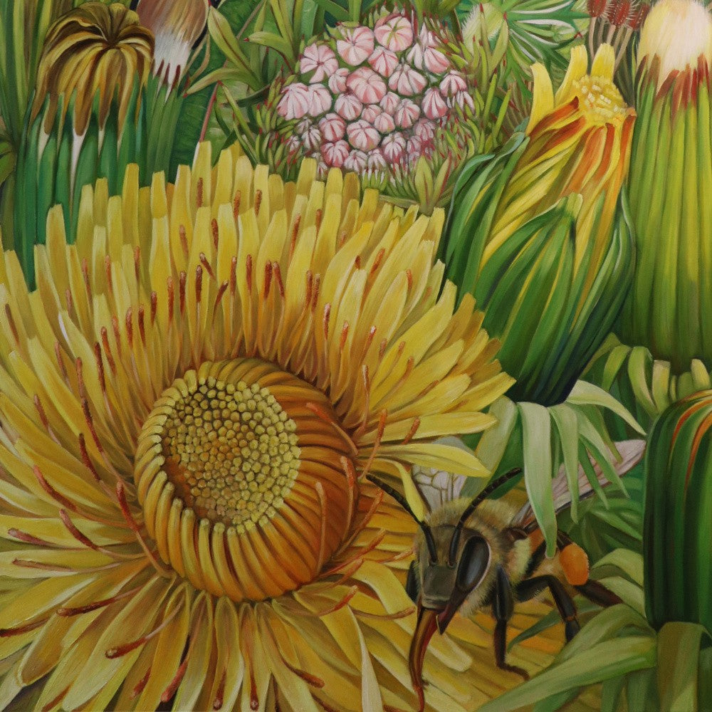 Dandelions With Bee